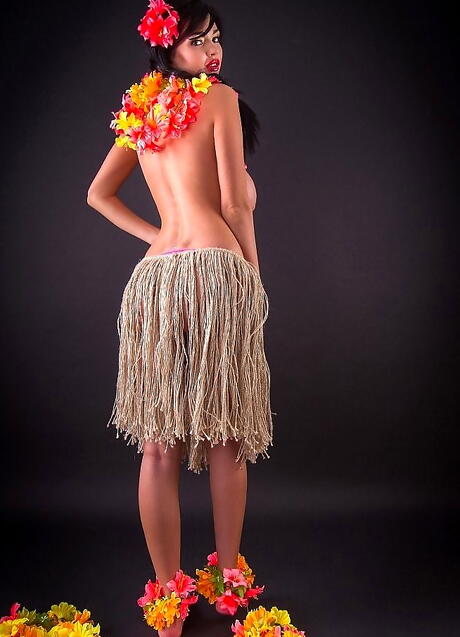 Very attractive ukrainian babe Sha Rizel denudes big knockers and butt 